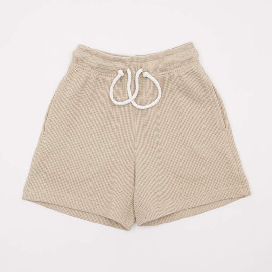 07762043-40 Шорты вафельные для мальчика бежевый для мальчики бежевый
