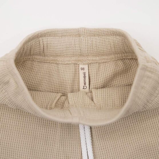 07762043-40 Шорты вафельные для мальчика бежевый для мальчики бежевый фото №3