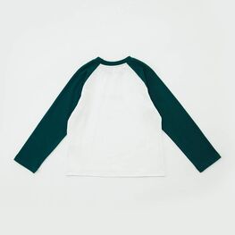 07702064-40 Лонгслив для мальчика белый + зеленый для мальчики белый + зеленый фото №2