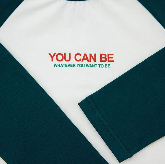 07702064-40 Лонгслив для мальчика белый + зеленый для мальчики белый + зеленый фото №3