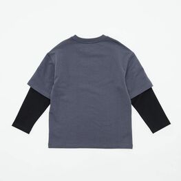 07702065-40 Джемпер-обманка для мальчика черный для мальчики черный фото №2