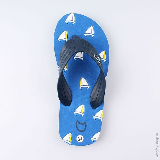 626003-01 Пляжная обувь для мальчики светло-синий фото №4