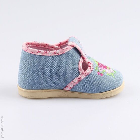 031055-71 Текстильная обувь для девочки гол-роз фото №2