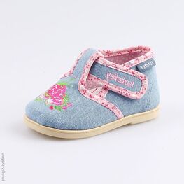 031055-71 Текстильная обувь для девочки гол-роз