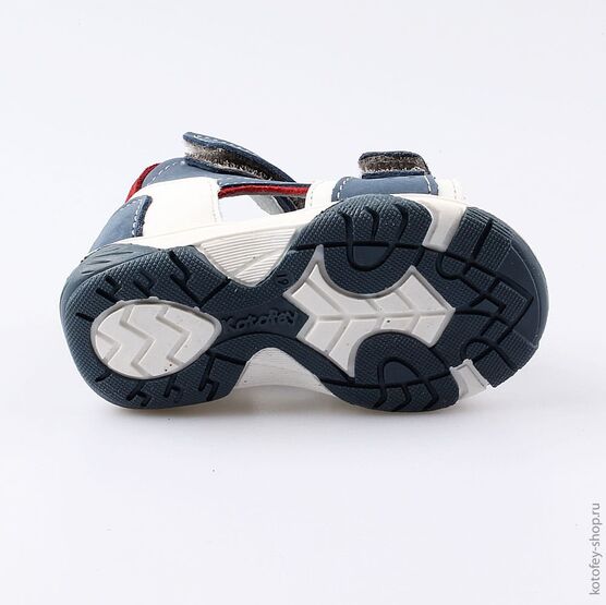 022110-22 Туфли летние для мальчики син-бел-кра фото №3