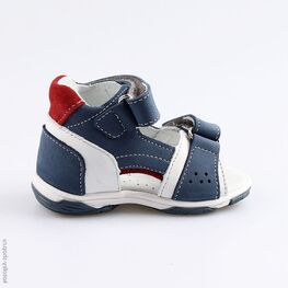 022110-22 Туфли летние для мальчики син-бел-кра фото №2