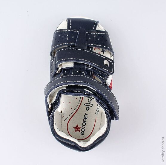 022102-21 Туфли летние для мальчики светло-синий фото №4