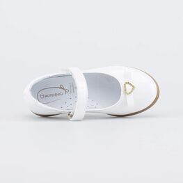 333027-22 Белые лаковые туфли для девочки для девочки белый фото №4