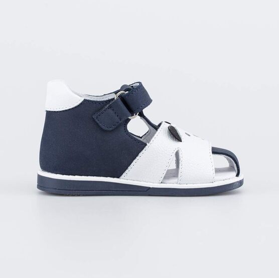 122231-21 Кожаные сандалии Мой щенок для мальчики синий фото №2