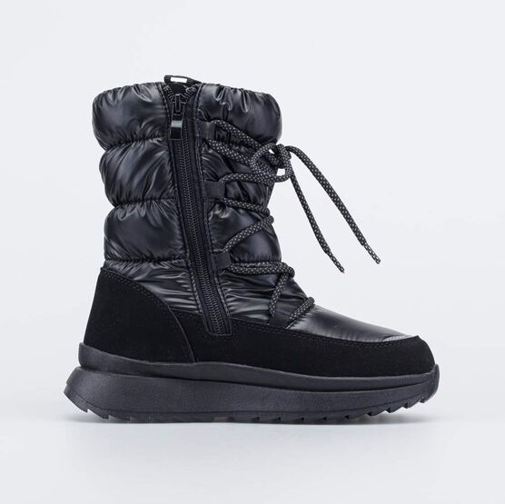 664992-42 Мембранные сапожки на молнии для девочки черный фото №2