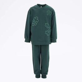 07764070-41 Костюм толстовка + брюки зеленый для универсальные зеленый