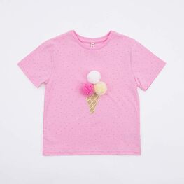 07802043-40 Футболка для девочки розовый для девочки розовый