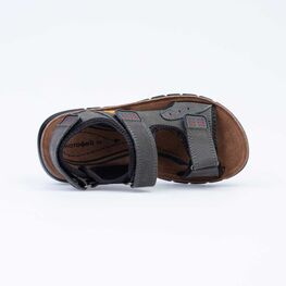 522079-74 Сандалии для мальчики сер-ора фото №4