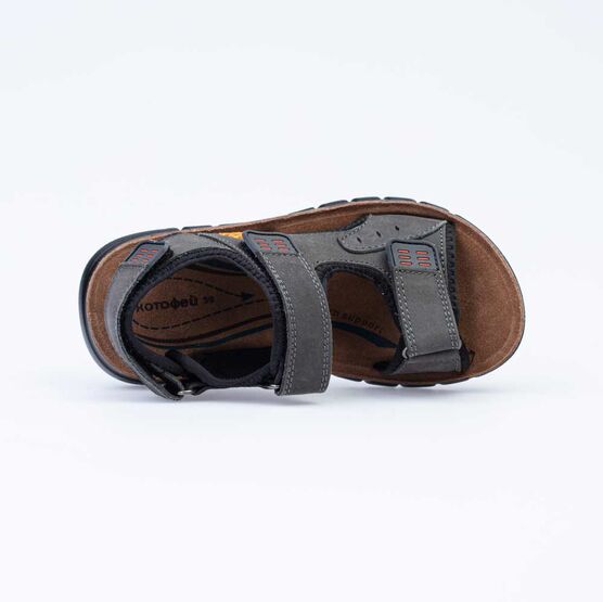 522079-74 Сандалии для мальчики сер-ора фото №4