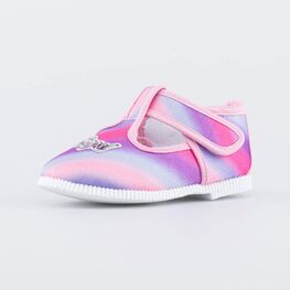 231229-11 Текстильная обувь для девочки разноцветный