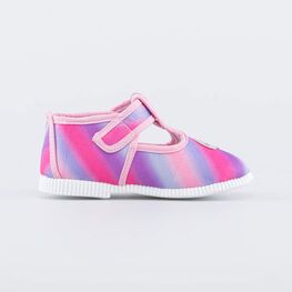 231229-11 Текстильная обувь для девочки разноцветный фото №2