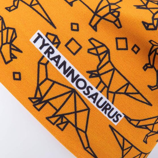 07711954-42 Шапка для мальчика Динозавры для мальчики горчичный фото №3