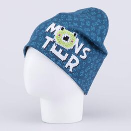 07711955-41 Шапка для мальчика Монстр для мальчики синий