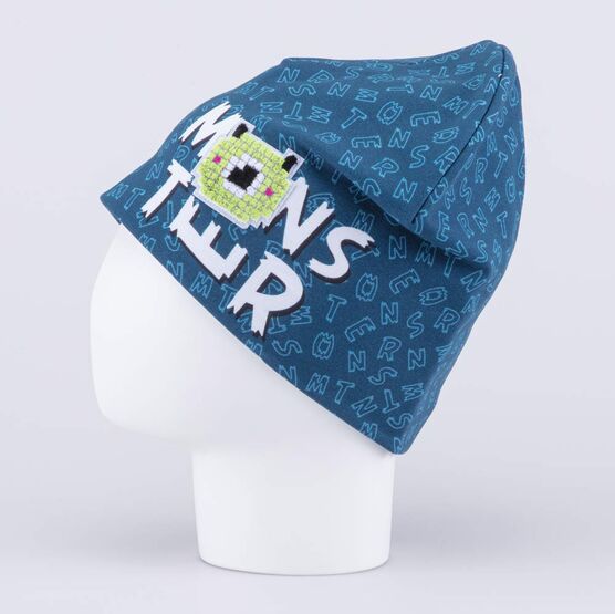 07711955-41 Шапка для мальчика Монстр для мальчики синий фото №2