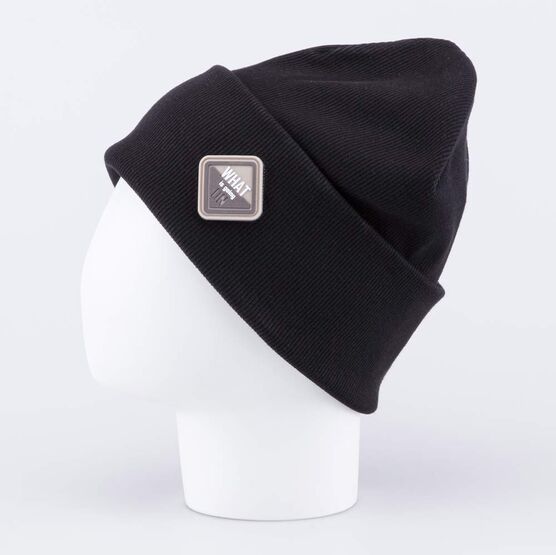 07711956-40 Шапка с отворотом для мальчика черный для мальчики черный фото №2