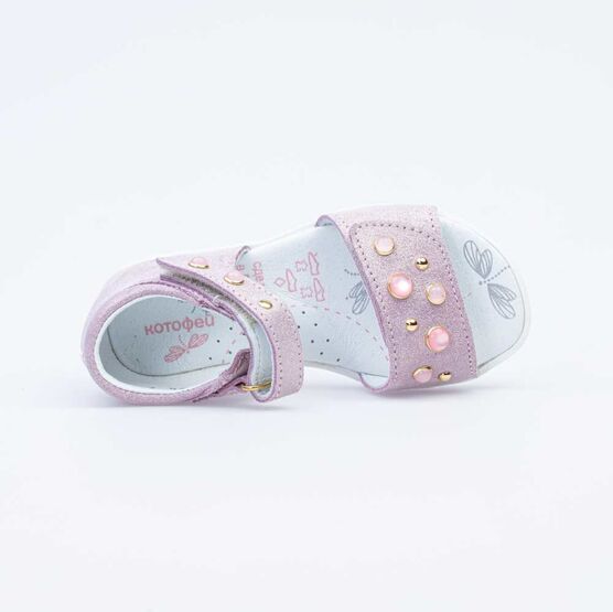 322076-25 Босоножки для девочки розовый фото №4