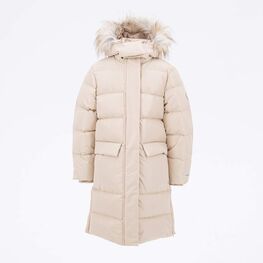 07858036-41 Зимнее пальто-пуховик для девочки бежевый для девочки бежевый