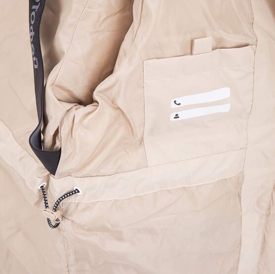 07858036-41 Зимнее пальто-пуховик для девочки бежевый для девочки бежевый фото №5