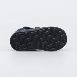 352423-32 Кожаные ботинки утепленные для мальчика для мальчики синий + черный фото №3