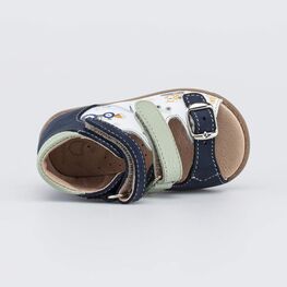 022162-26 Сандалии для малышей Первые шаги для мальчики синий,белый фото №4