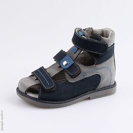 322087-21 Сандалии для мальчики син-сер