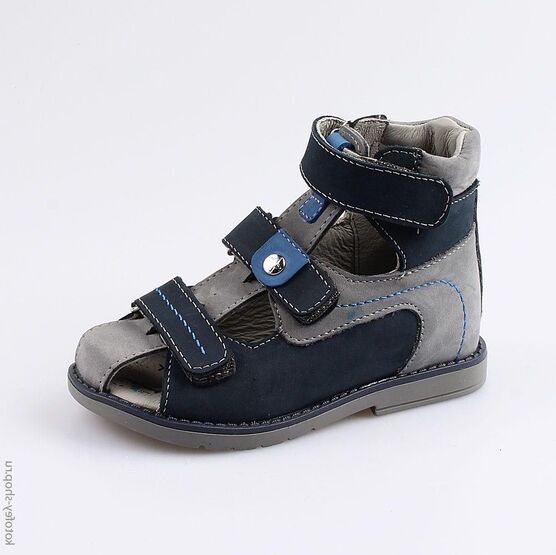 322087-21 Сандалии для мальчики син-сер