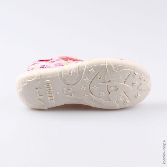 421028-11 Босоножки текстильные для девочки розовый фото №3