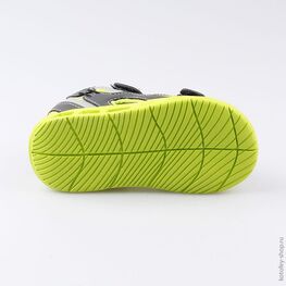 123009-12 Пляжная обувь с LED-подсветкой для мальчики сер-сал фото №3