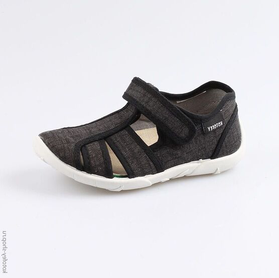 421013-15 Сандалии текстильные для мальчики черный