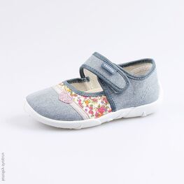 431033-73 Текстильная обувь для девочки голубой