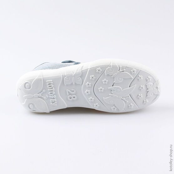 431033-73 Текстильная обувь для девочки голубой фото №3
