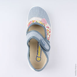 431033-73 Текстильная обувь для девочки голубой фото №4