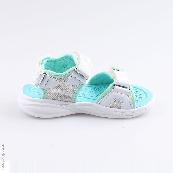 324016-13 Пляжная обувь с LED-подсветкой для девочки бел-бир фото №2