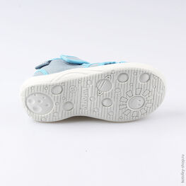 221032-11 Сандалии текстильные для мальчики голубой фото №3