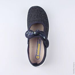 431138-12 Текстильная обувь для девочки светло-синий фото №4