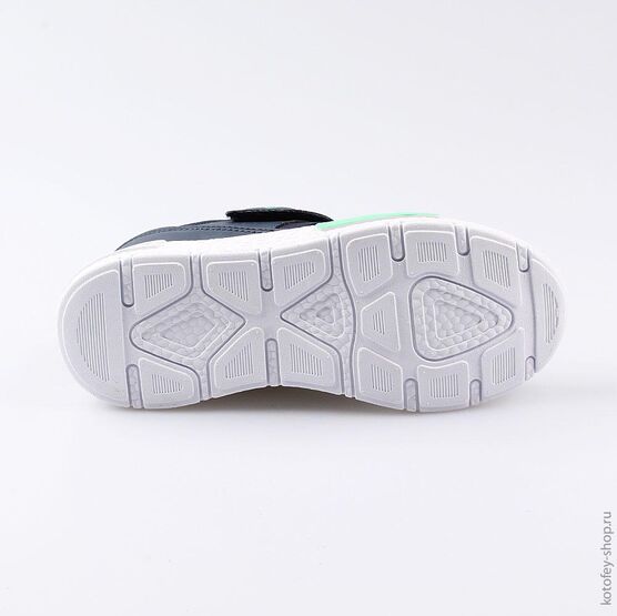 644219-71 Кроссовки на липучках для мальчики син-зел фото №3