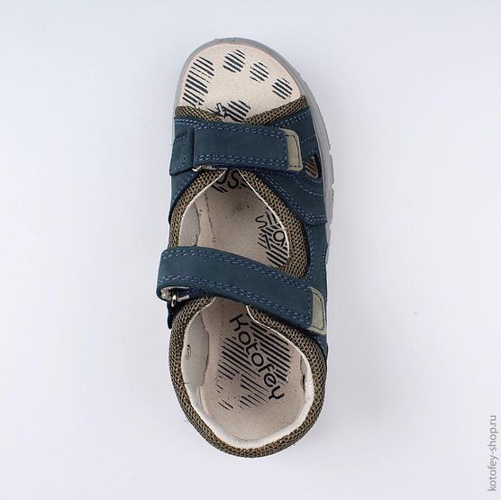 522130-22 Сандалии для мальчики син-зел фото №4