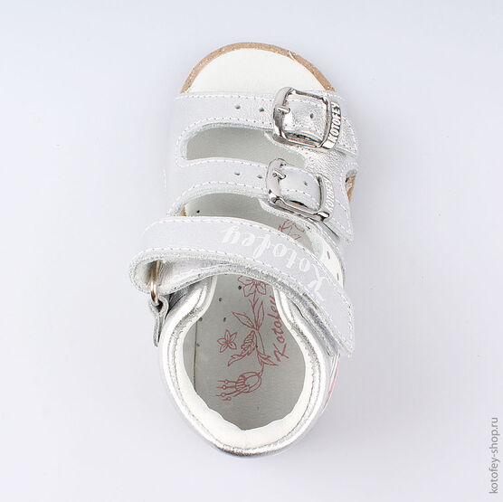 022071-23 Сандалии для первых шагов для девочки белый фото №4