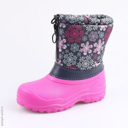 664037-42 Сноубутсы для девочки фук-син