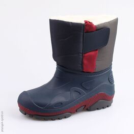 664048-43 Сноубутсы для мальчики сер-кра