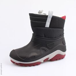 664049-41 Сноубутсы для мальчики черно-красный