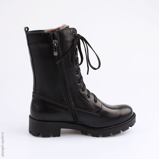 752118-51 Сапожки для девочки черный фото №2