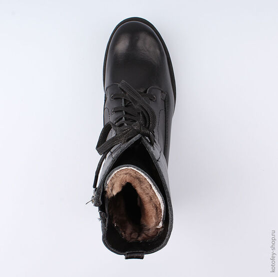 752118-51 Сапожки для девочки черный фото №4