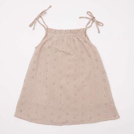 07865063-40 Платье-сарафан из муслина для девочки бежевый для девочки бежевый фото №2