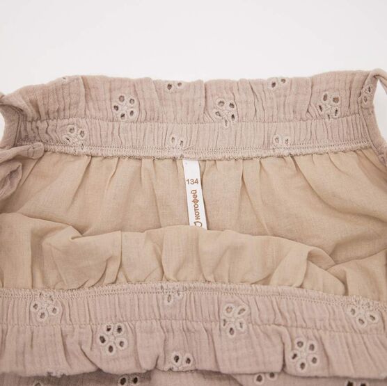 07865063-40 Платье-сарафан из муслина для девочки бежевый для девочки бежевый фото №4